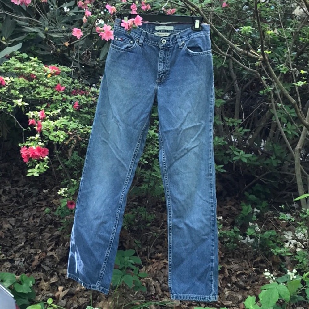 Tommy Hilfiger Classic Fit Denim Blue Jeans Medium Wash Womens 2L Long